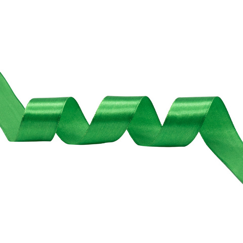 Лента атласная 2,5 см х 22,86 м цв.092 зеленый