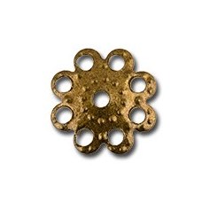 Розетка для бус "Zlatka" DR-013/5, 11 мм ± 2 мм, 5 шт/упак (04 под бронзу)