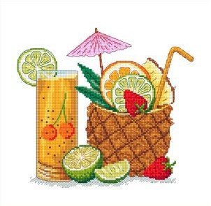 Набор для вышивания «Сделано с любовью» ВИ-006 Тропический коктейль