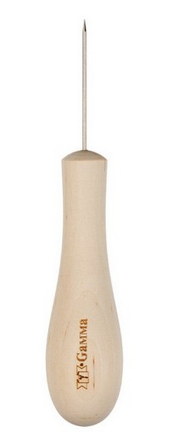 Шило проколочное «Gamma» CON-04 d 2,0  канцелярское с березовой ручкой 1шт.