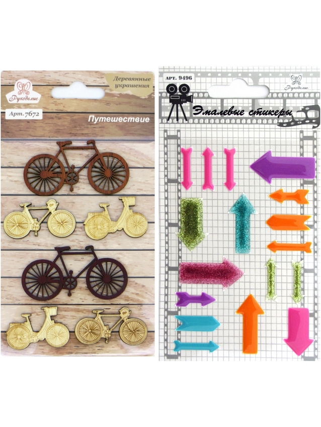 Набор для творчества NT-38 "Рукоделие" деревянный декор и стикеры