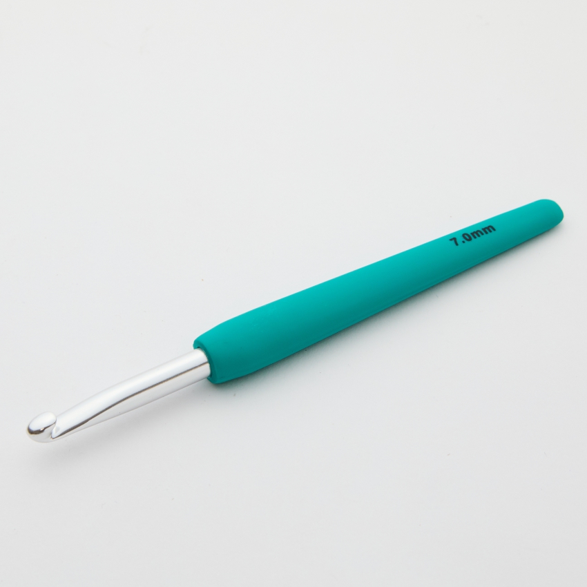 Крючок для вязания алюминиевый односторонний Waves KnitPro, 7.00мм 30945