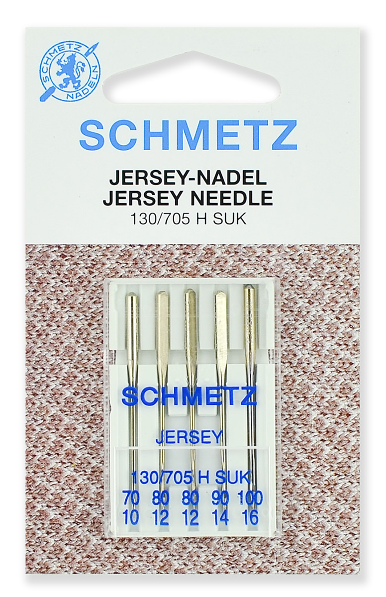 Иглы джерси 130/705H SUK № 70, 80(2),90,100, 5 шт. Schmetz 0701204