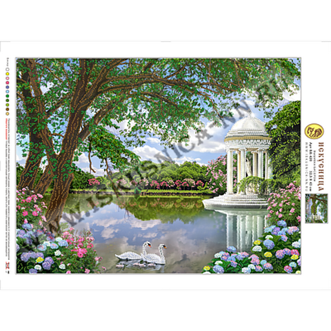 Схема на иск.шелке «Искусница» ББ-420 Беседка