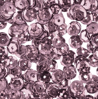 Пайетки «Zlatka» ZC 6  россыпью 6 мм, 5 х 10 г №11 св.розовый