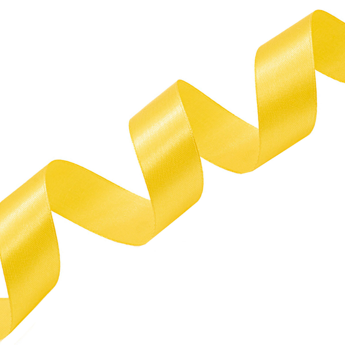 Лента атласная 2,5 см х 22,86 м цв.040 темно-желтый 