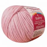 Кроха, пряжа для ручного вязания (1225, пыльная роза)