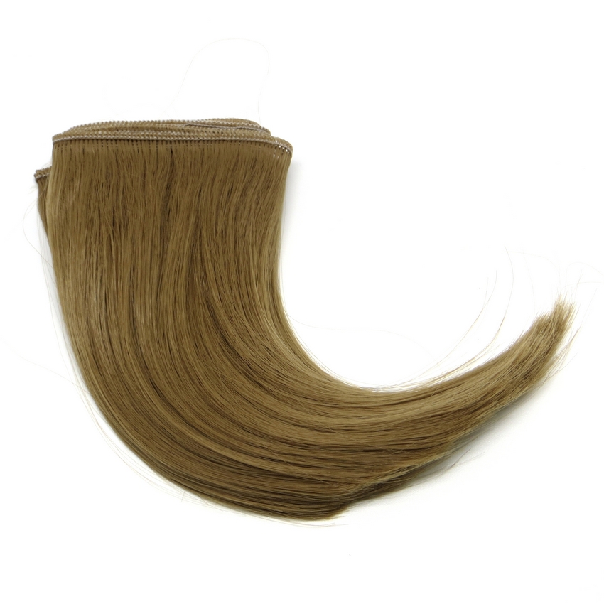 Трессы прямые для кукол TRP-02/15-006 "Рукоделие" 15 см х 100 см (цвет: русый)