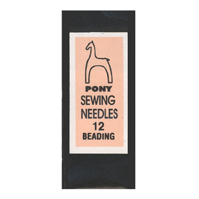 Иглы для бисера Beading пакет "Простое ушко" 25 шт, №12 PONY 07103