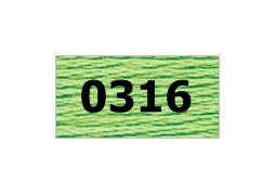 мулине "Gamma"  х/б 24 x 8 м 0316, салатовый