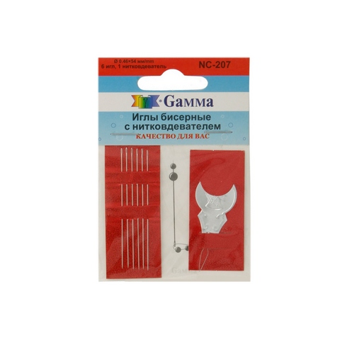 Иглы бисерные сталь NC-207 «Gamma» d 0.46 х54 мм 6 шт