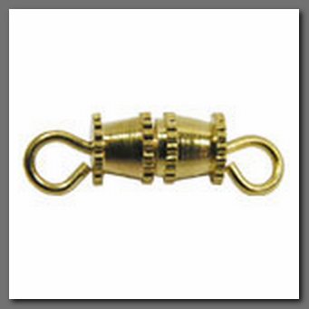 Замок для бус "Zlatka" Винт-бочонок DMB-01/5 №01 под золото (5 шт)     