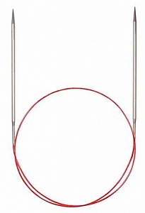 Спицы никелированные круговые с удлиненным кончиком ADDI 775-7, 100 см, №2,5