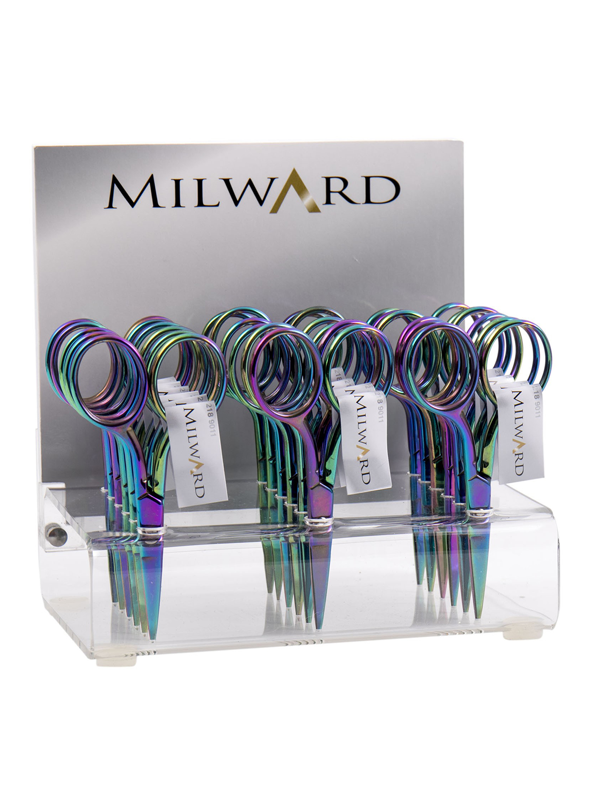 Ножницы для вышивания "Milward" 9 см, 18 шт. в прикассовом стенде. арт.C003.2189011