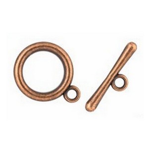 Замок-тогл MFT-03 "Zlatka" 1,5 см 5 шт. под медь