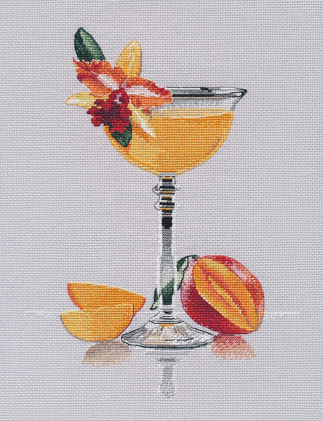 Набор для вышивания «Овен» 1658 "Жаркие тропики" 18×24 см