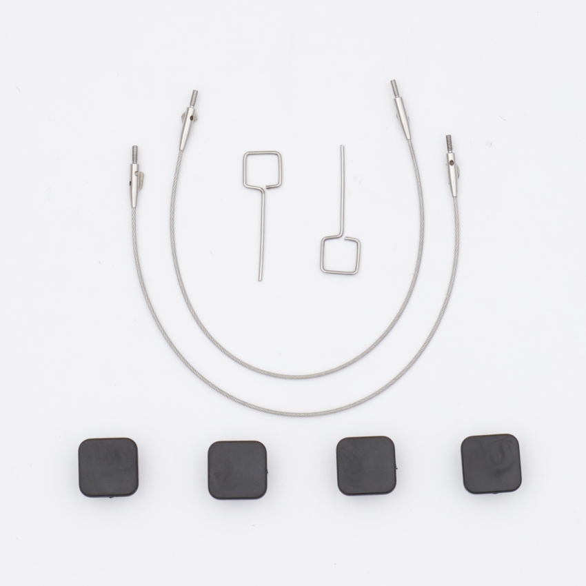 Набор Petite: 2 тросика 13 см, 4 заглушки и 2 кабельных ключика Knitpro, 10542