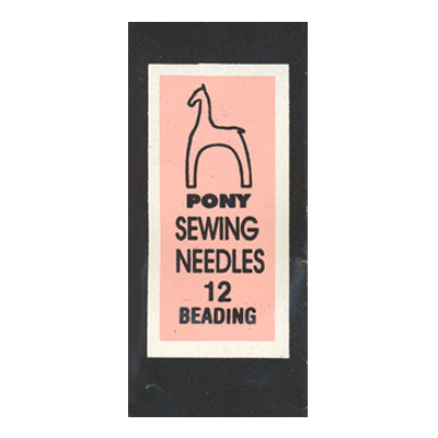 Иглы для бисера Beading пакет "Золотое ушко" 25 шт. №12 PONY 07153