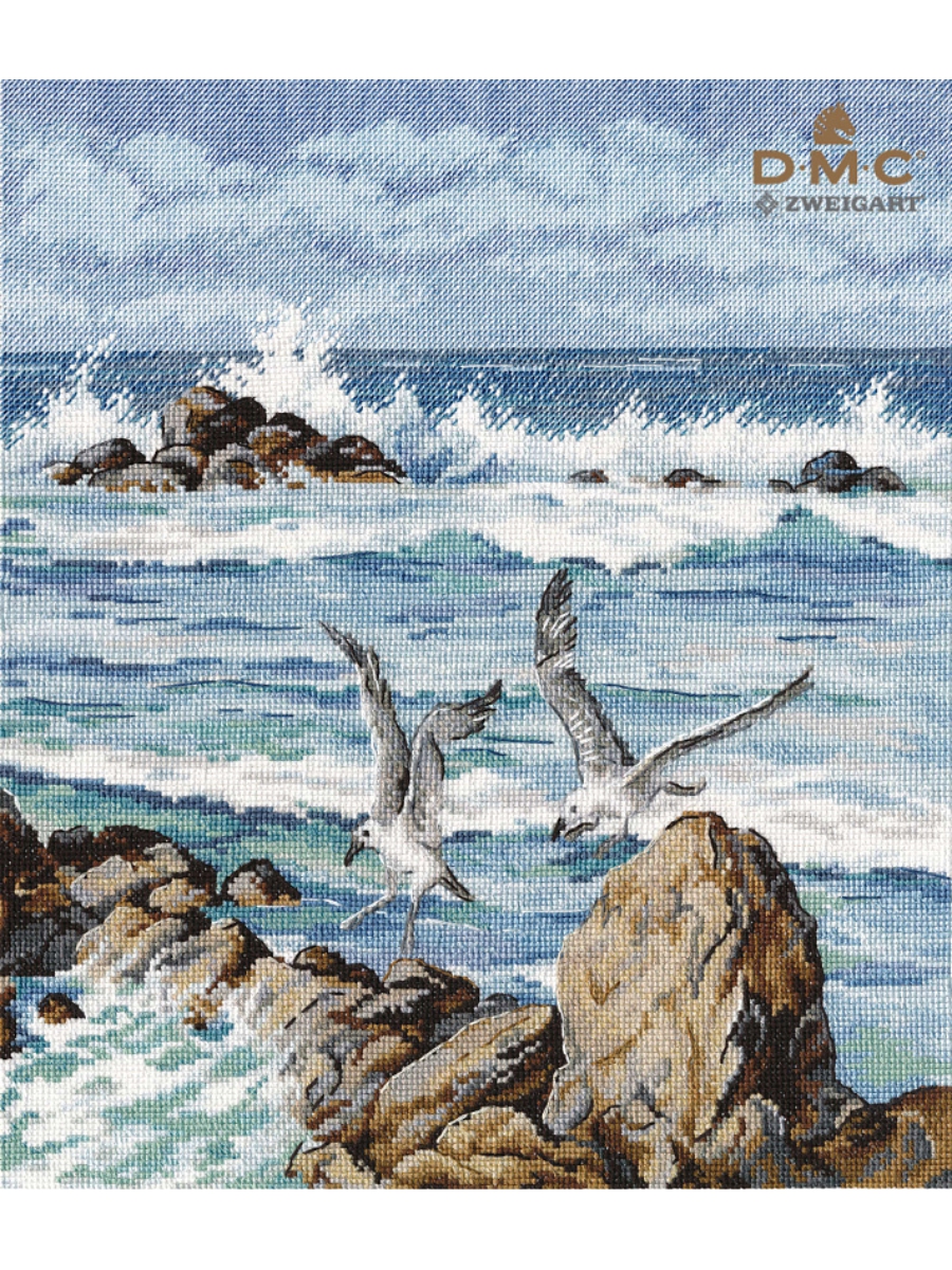 Набор для вышивания «Овен» 1341 " Шум прибоя" 27*30 см.