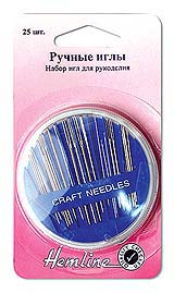 Иглы ручные "Hemline" 210.25  в органайзере 25 шт.