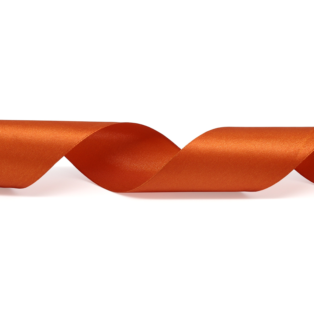 Лента атласная 5,0 см х 22,86 м цв.046 темно-оранжевый 