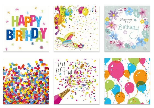 Салфетки бумажные "Love2art" ассорти  SDP №1219-15  33 x 33 6 шт. "С Днем Рождения!"