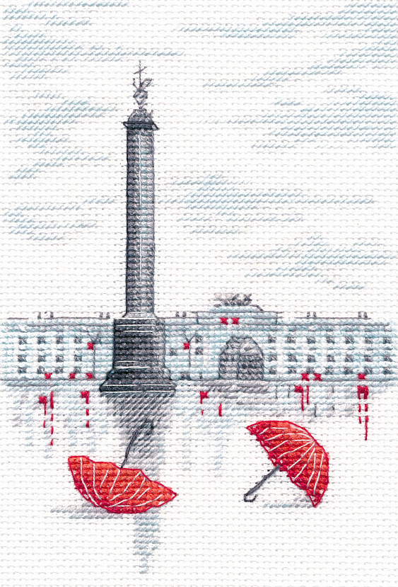 Набор для вышивания «Овен» 1626 "Петербургские зарисовки - 4" 10×15 см