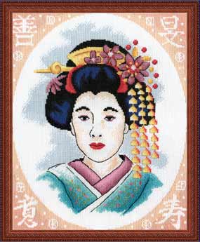 Набор для вышивания «Panna» ЯМ-0729 Гейша,26,5х32,5 см