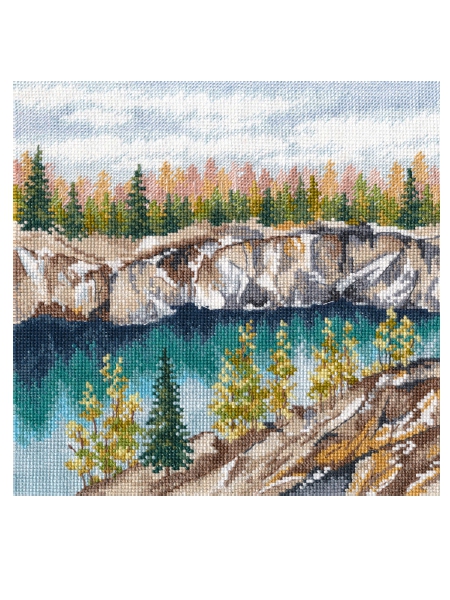 Набор для вышивания «Овен» 1306 " Мраморный каньон. Рускеала" 20*20 см.