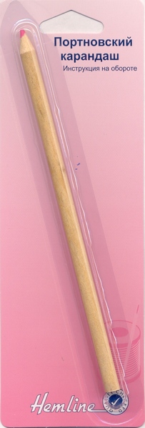 Карандаш "Hemline" 299.RED, портновский для светлых тканей, красный 