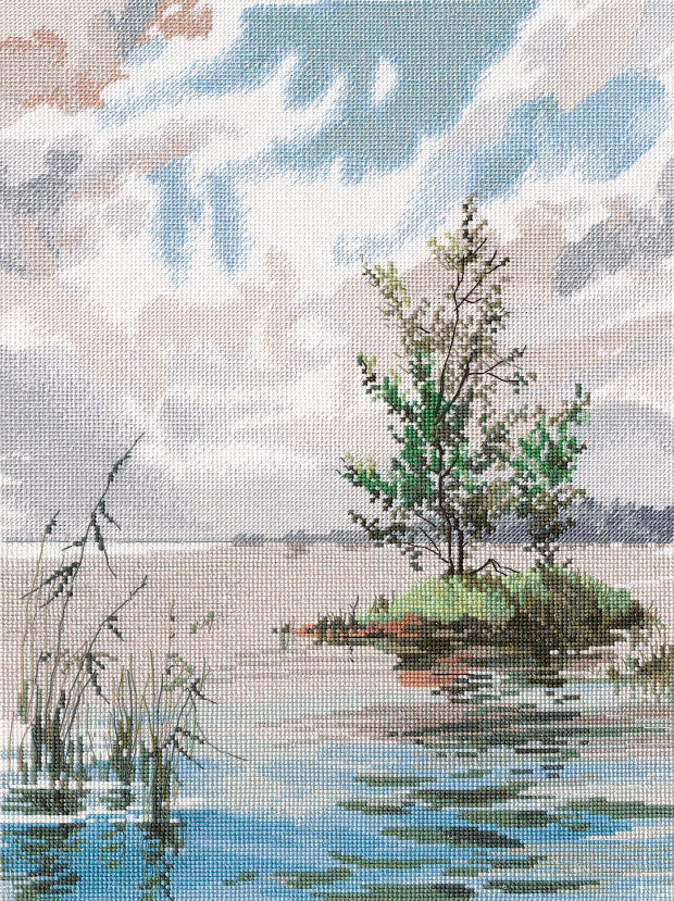 Набор для вышивания «Овен» 1649 "Отражение" 24×35 см