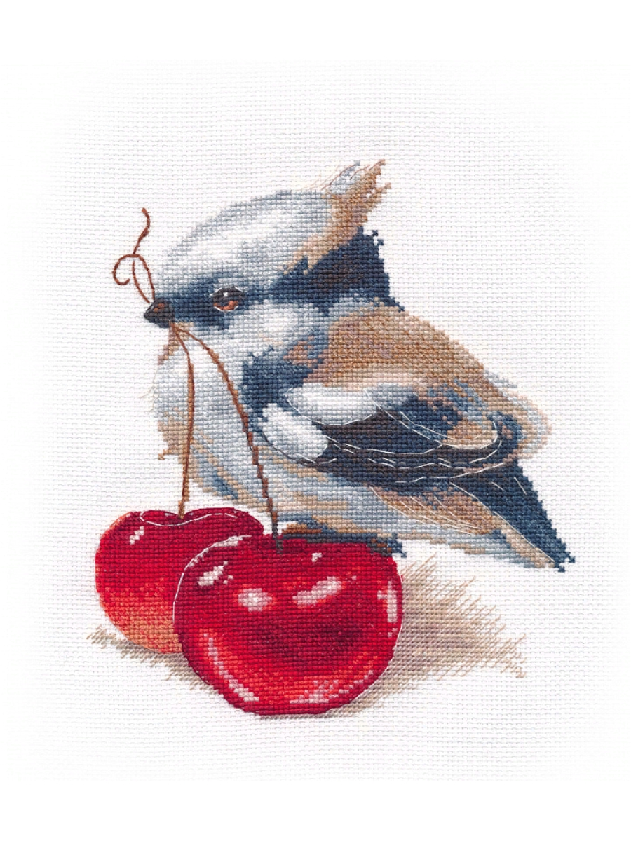 Набор для вышивания «Овен» 1309 "Пернатый гурман",16*19 см.