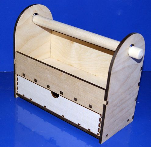 Корзинка №3 с ящиком и ручкой 24,5х20х11,5 см 6мм