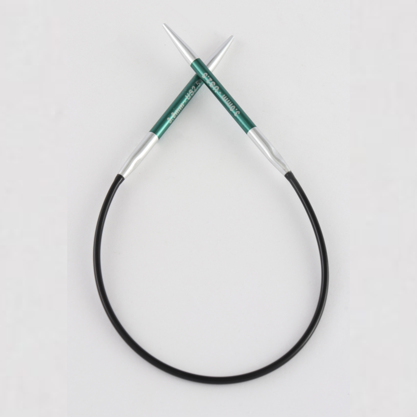 Спицы алюминиевые круговые Zing KnitPro, 22,5 см, 3,00 мм 47084