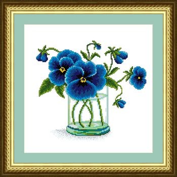 Набор для вышивания «Сделано с любовью» ЦВ-035 Синие глазки лета