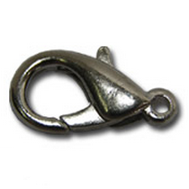 Замок для бус (карабин) средний DS-01/5 «Zlatka» 12 мм 5 шт №03 под черный никель