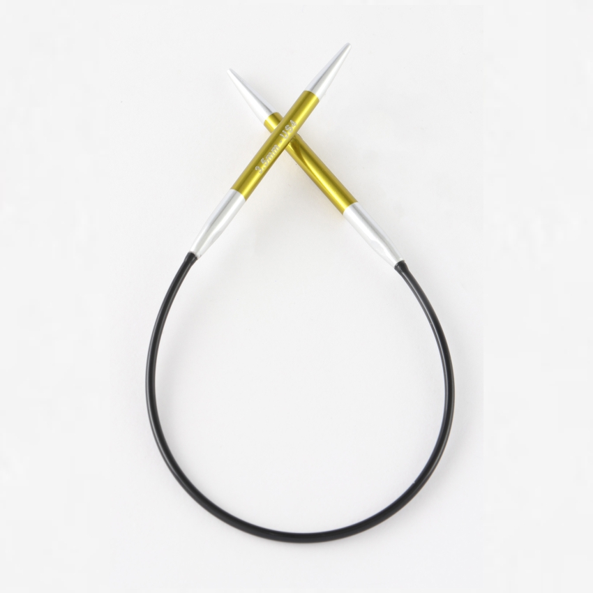 Спицы алюминиевые круговые Zing KnitPro, 22,5 см, 3,50 мм 47086