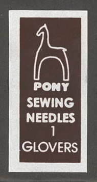 Иглы ручные для кожи Glovers пакет "Золотое ушко"в пакете 25 шт.размер1