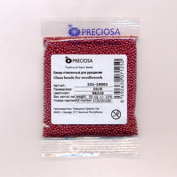 Бисер «Preciosa» 50 г, 331-19001-10/0-98210