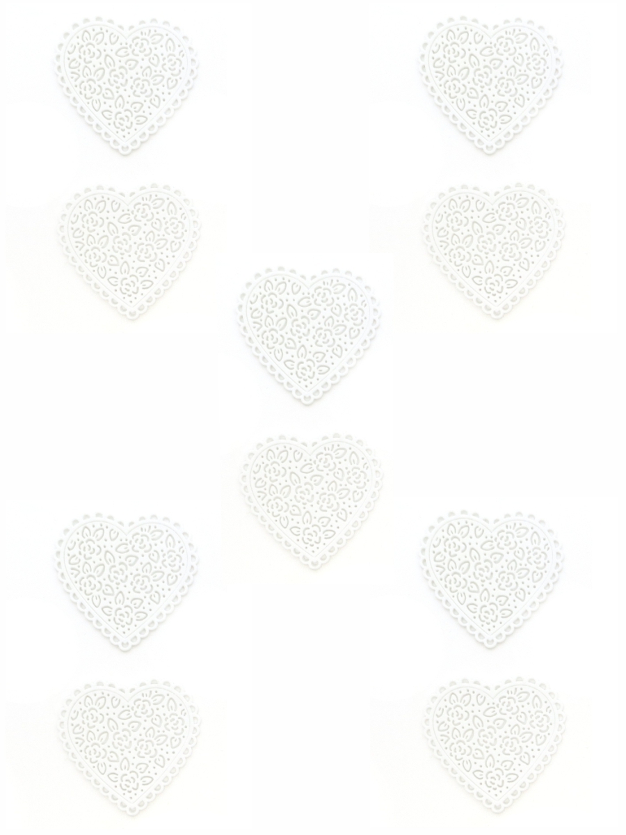 Сердце декоративное 38 мм, 10 шт/упак