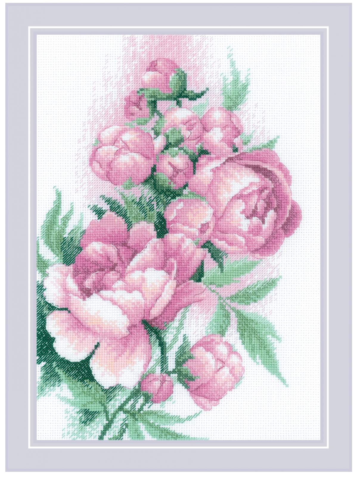 Набор для вышивания «Риолис» 2138 Пышность пионов 21*30 см