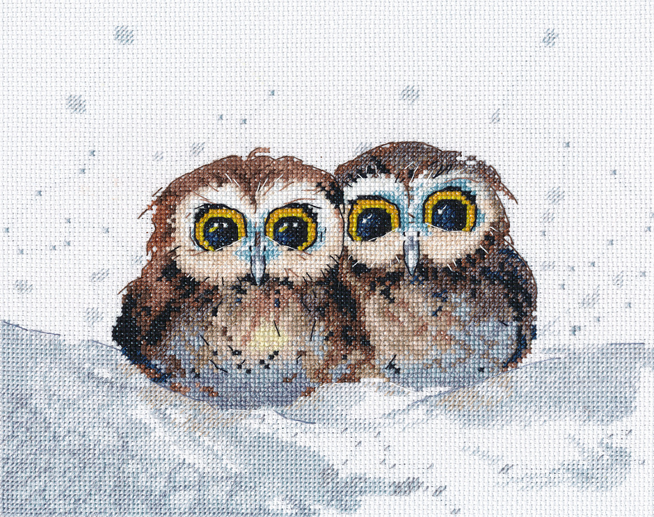 Набор для вышивания «Овен» 1665 "Совушкины посиделки" 22×17  см