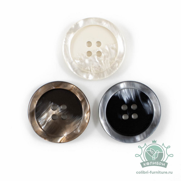Пуговицы  "Колибри" NE180 Black ( черный ) 32L