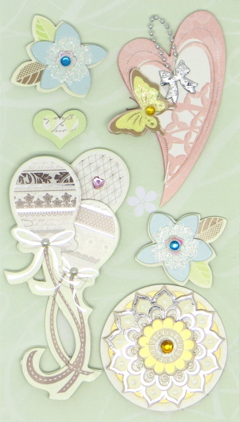 Декоративные 3D наклейки "Рукоделие" СР-03(SP-12068) День рождения Декоративные 3D наклейки "Рукоделие" СР-03(SP-12068) День рождения