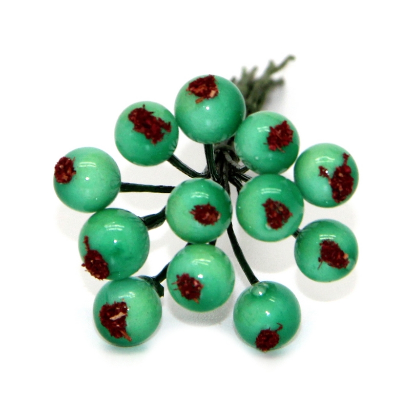 Декоративный букетик "Рукоделие" ягоды  (мятный) DKB193J