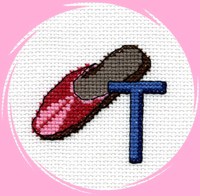 Набор для вышивания «Panna» Алфавит. Буква "Т" 