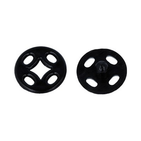 Кнопки пришивные PKL-10 пластик "Gamma" d 10 мм 10 шт. №02 черный