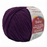 Кроха, пряжа для ручного вязания (191, ежевика)