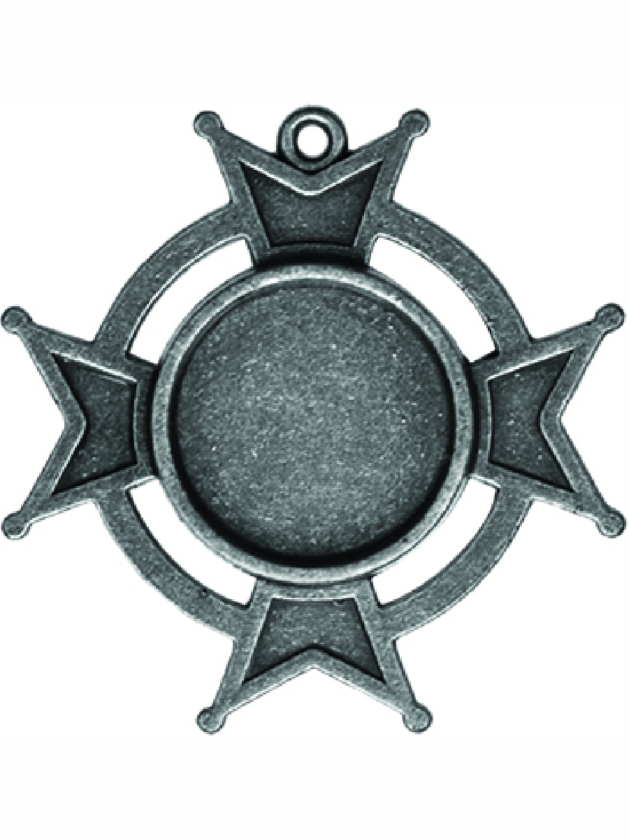 Заготовки для украшений «Iron Cross Bezel-Small-Silver» (Серебро)