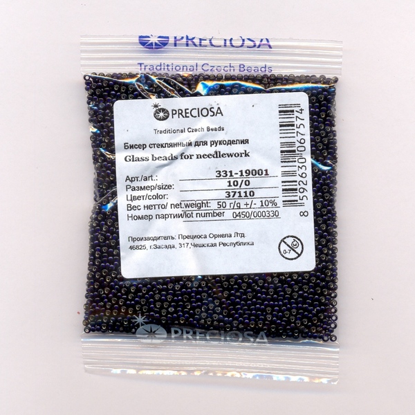 Бисер «Preciosa» 50 г, 331-19001-10/0-37110
